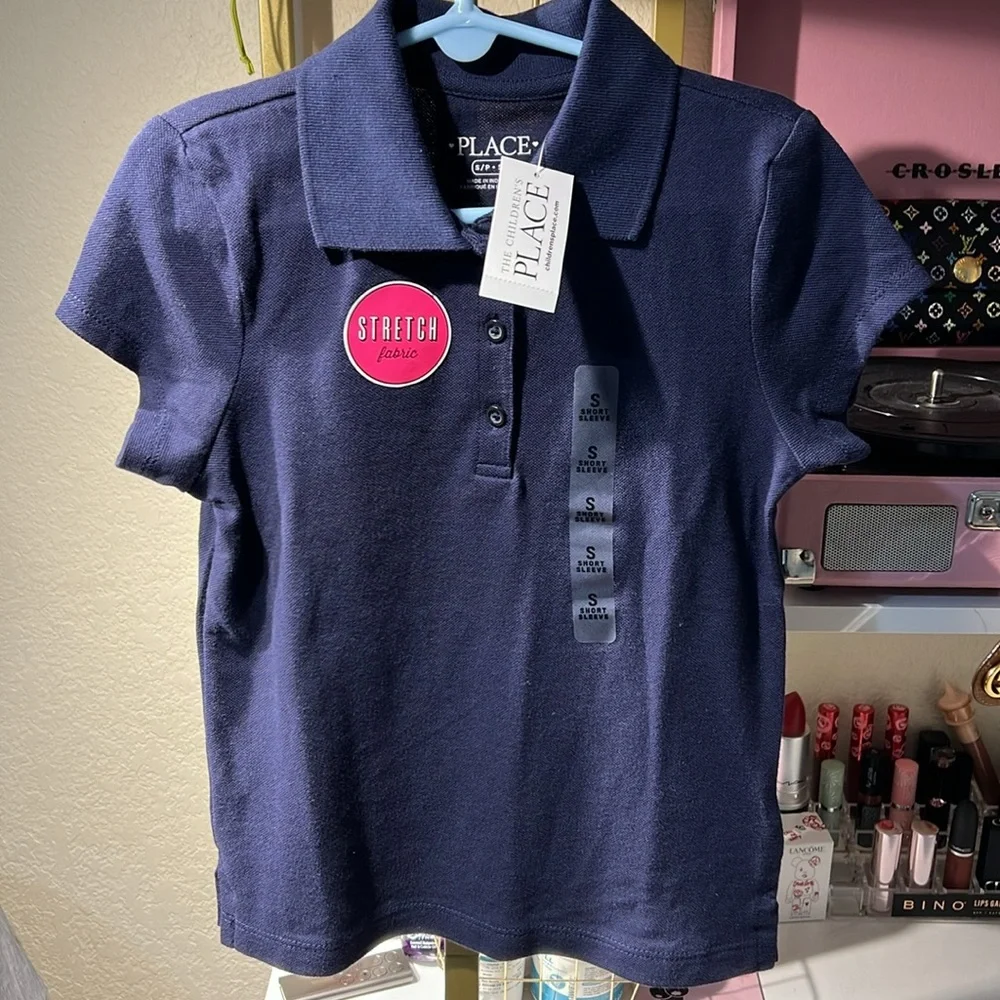 NWT The Children's Place Navy Polo Shirt School Uniform